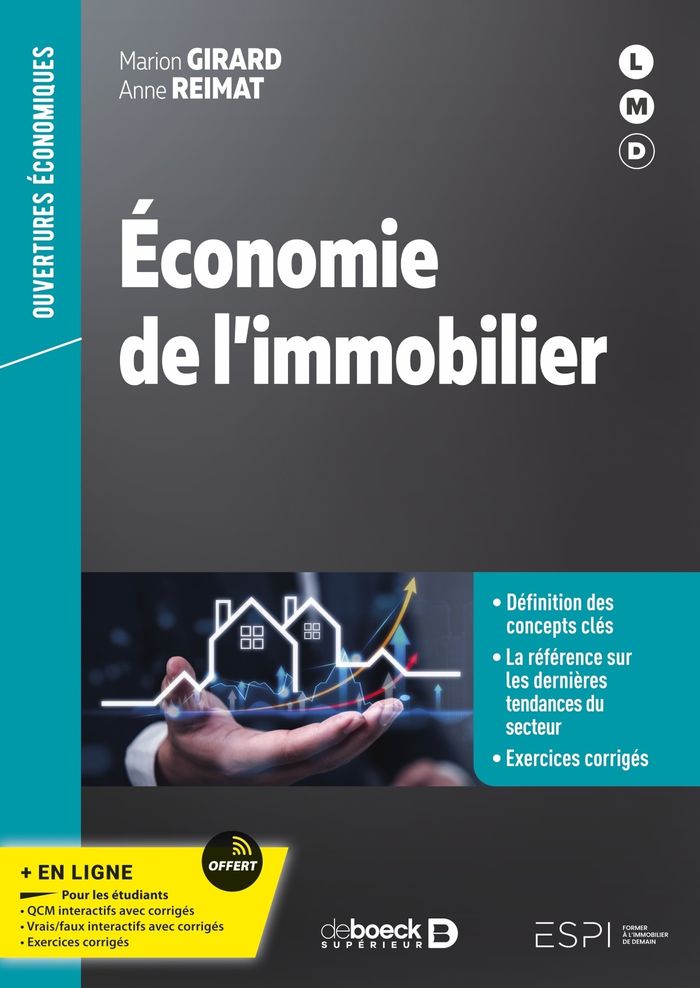 Couverture du livre « Économie de l'immobilier » de Marion Girard, librairie Les Contes Infusés à Corte