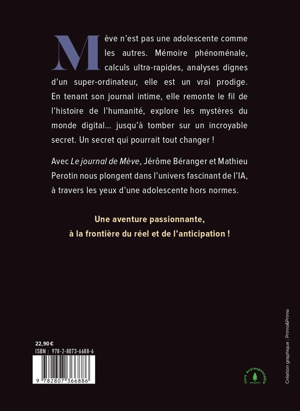 Quatrième de couverture de « Le journal de Mève »