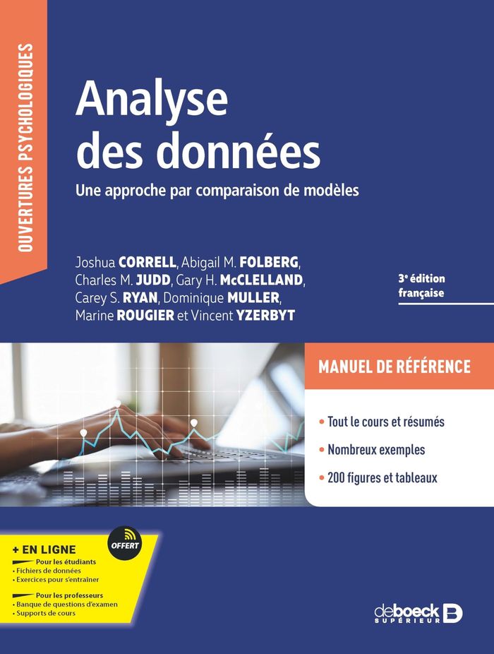 Couverture du livre « Analyse des données : une approche par comparaison de modèles », librairie Les Contes Infusés à Corte