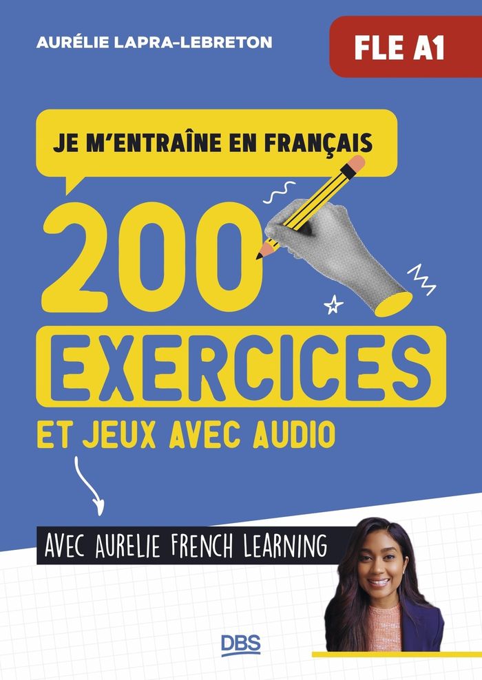 Couverture du livre « 200 exercices et jeux avec audio » de Aurélie Lapra-Lebreton, librairie Les Contes Infusés à Corte