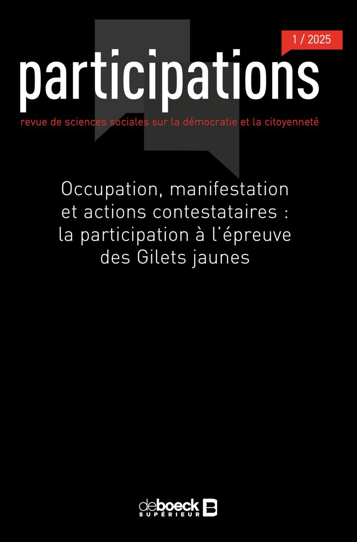 Couverture du livre « OCCUPATION, MANIFESTATION ET ACTIONS CONTESTATAIRES : LA PARTICIPATION A L'EPREUVE DES GILETS JAUNES » de Collectif, librairie Les Contes Infusés à Corte