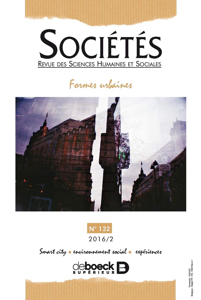 Couverture du livre « SOCIETES 2016/2 - 132 - FORMES URBAINES » de Collectif, librairie Les Contes Infusés à Corte