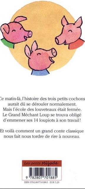 Quatrième de couverture de « GRAND MECHANT LOUP ET SES 14 LOUPIOTS (LE) »