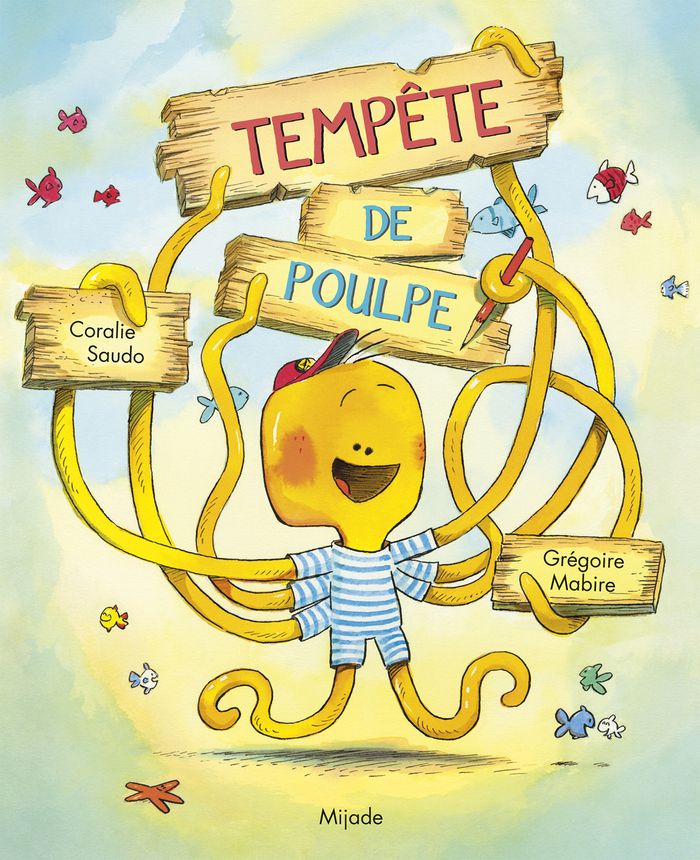 Couverture du livre « Tempête de poulpe » de Coralie Saudo, librairie Les Contes Infusés à Corte