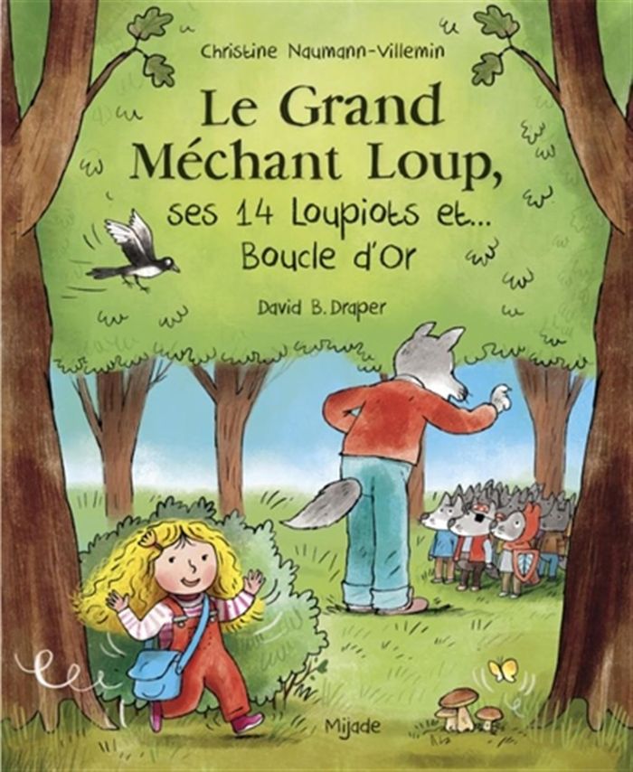 Couverture du livre « LE GRAND MECHANT LOUP, SES 14 LOUPIOTS ET BOUCLE D'OR », librairie Les Contes Infusés à Corte