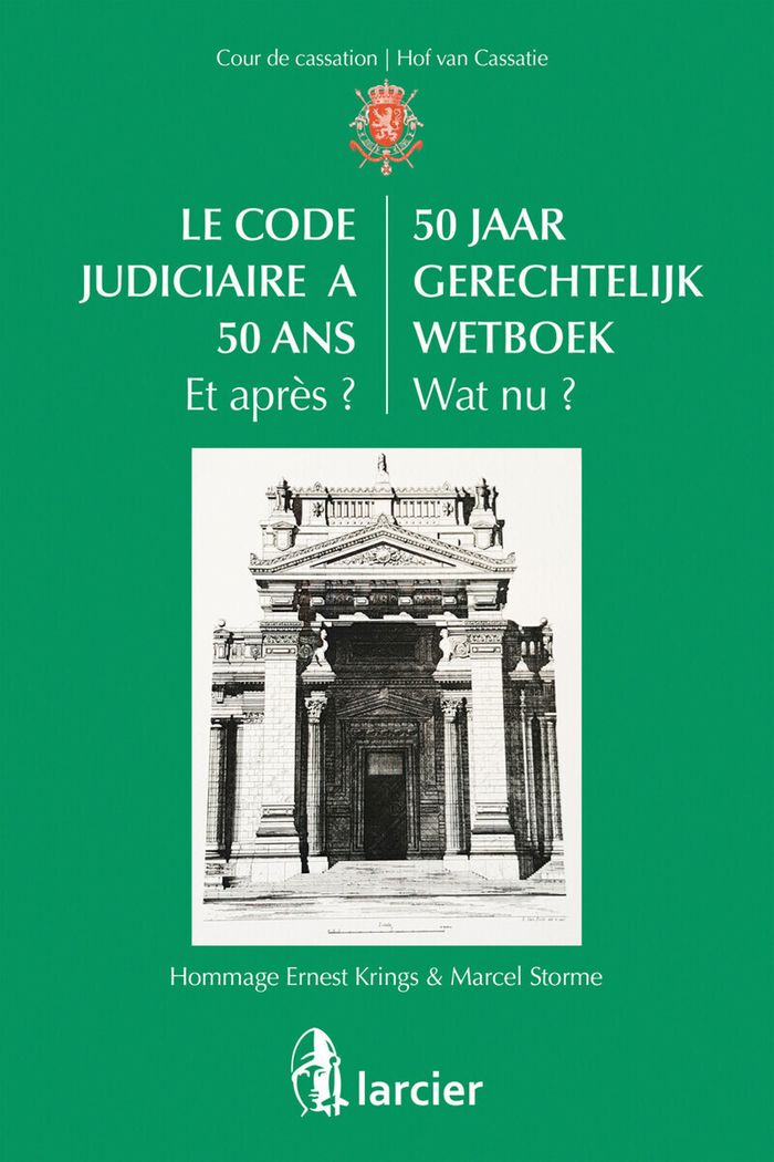 Couverture du livre « HOMMAGE ERNEST KRINGS ET 50 ANS CODE JUDICIAIRE » de De Codt Jean, librairie Les Contes Infusés à Corte