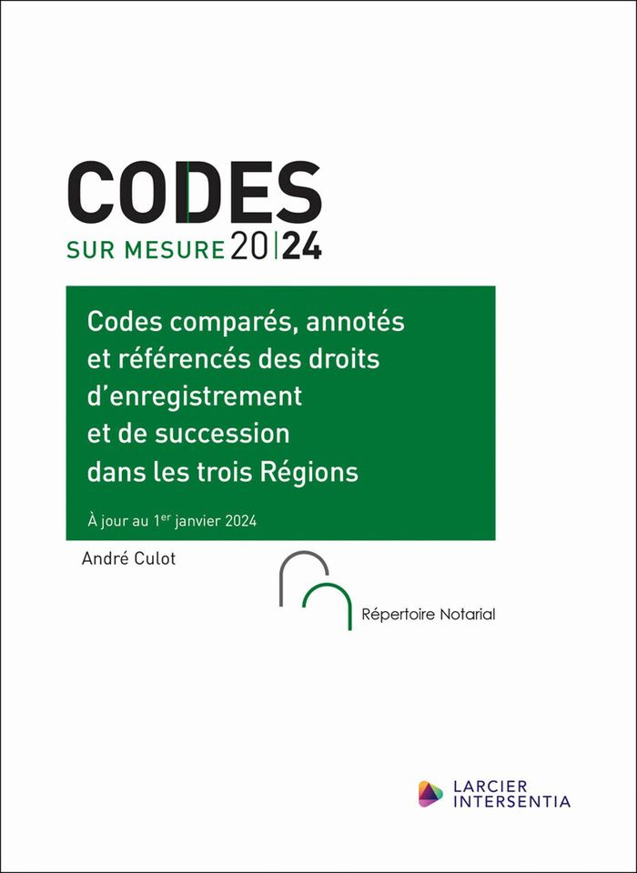 Couverture du livre « CODES COMPARES, ANNOTES ET REFERENCES DES DROITS D'ENREGISTREMENT ET DE SUCCESSION - DANS LES TROIS » de Andre Culot, librairie Les Contes Infusés à Corte