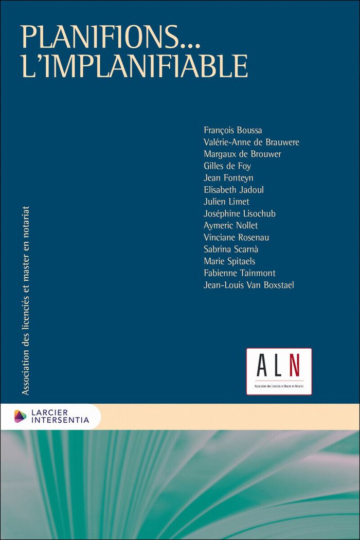 Couverture du livre « PLANIFIONS... L'IMPLANIFIABLE », librairie Les Contes Infusés à Corte