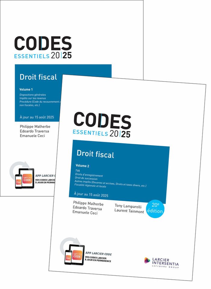 Couverture du livre « Droit fiscal » de Belgique, librairie Les Contes Infusés à Corte
