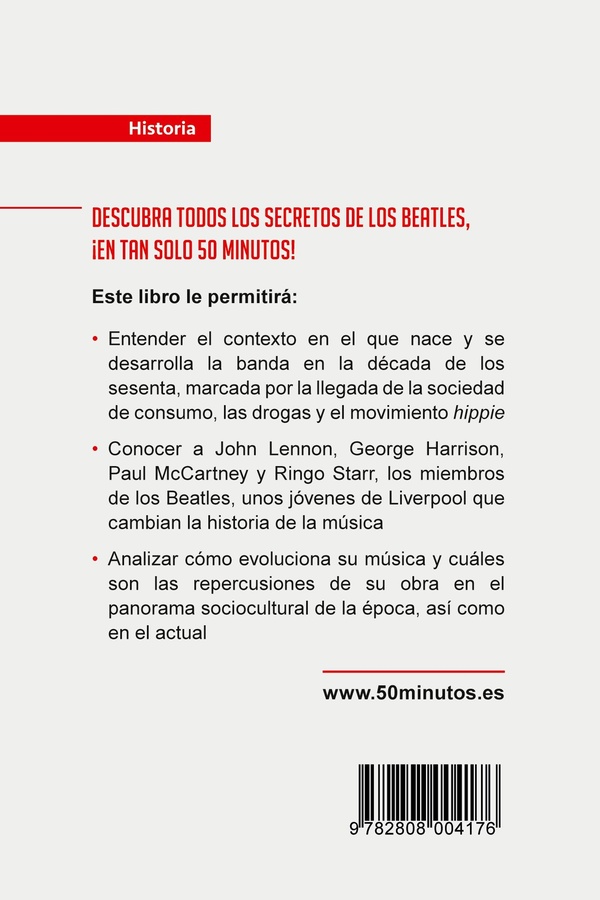 Quatrième de couverture de « LOS BEATLES - LA BANDA SONORA DE TODA UNA GENERACION »