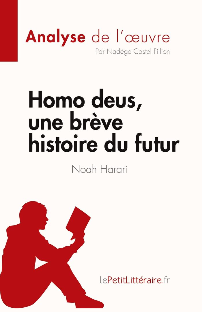 Couverture du livre « HOMO DEUS, UNE BREVE HISTOIRE DU FUTUR DE NOAH HARARI (ANALYSE DE L'OEUVRE) - RESUME COMPLET ET ANAL » de Nadege Castel Fillio, librairie Les Contes Infusés à Corte