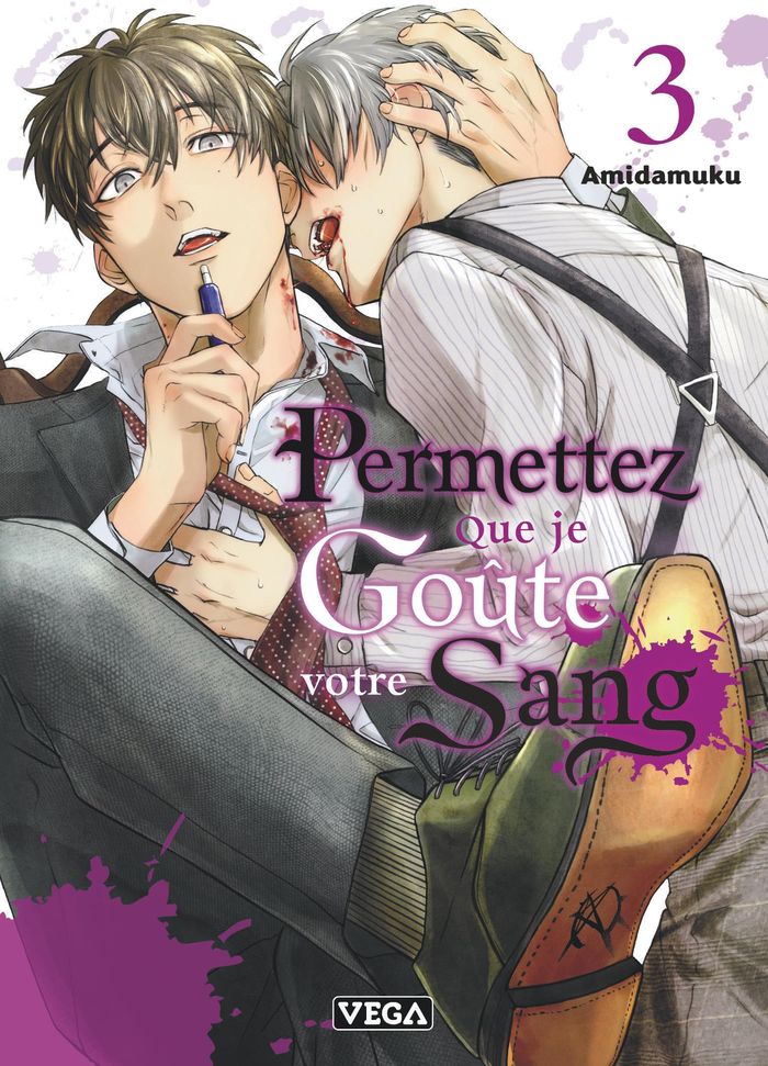 Couverture du livre « PERMETTEZ QUE JE GOUTE VOTRE SANG - TOME 3 » de Amidamuku, librairie Les Contes Infusés à Corte