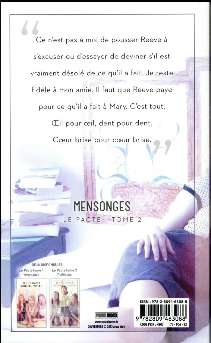 Quatrième de couverture de « Mensonges »