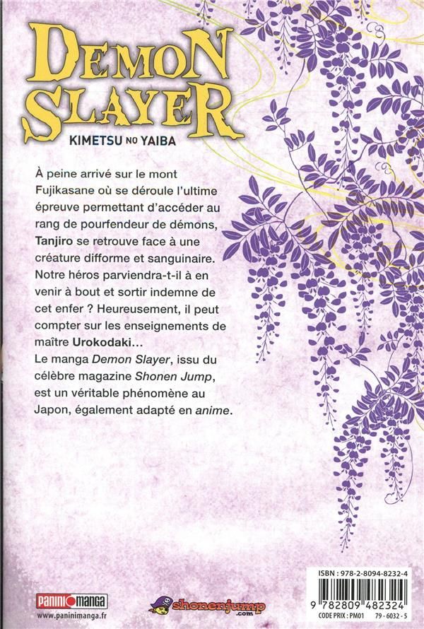 Quatrième de couverture de « DEMON SLAYER T02 »