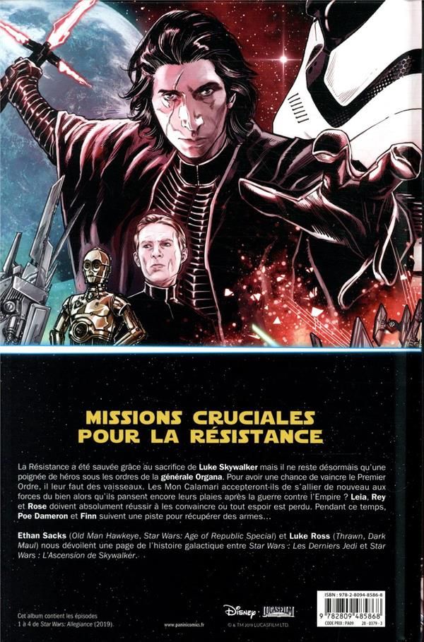 Quatrième de couverture de « STAR WARS - L'ASCENSION DE SKYWALKER : ALLEGEANCE »