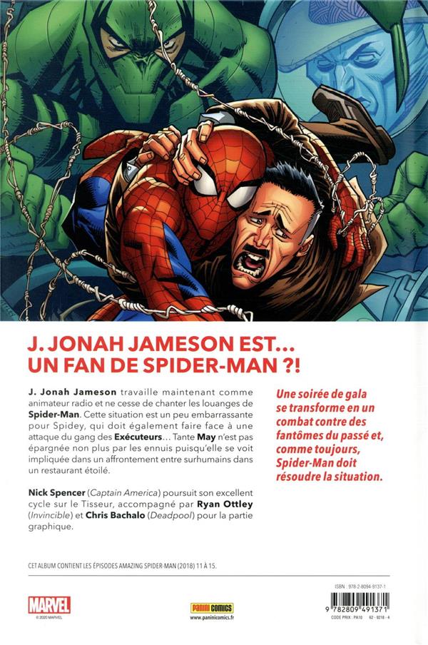 Quatrième de couverture de « AMAZING SPIDER-MAN T03 : L'OEUVRE D'UNE VIE »