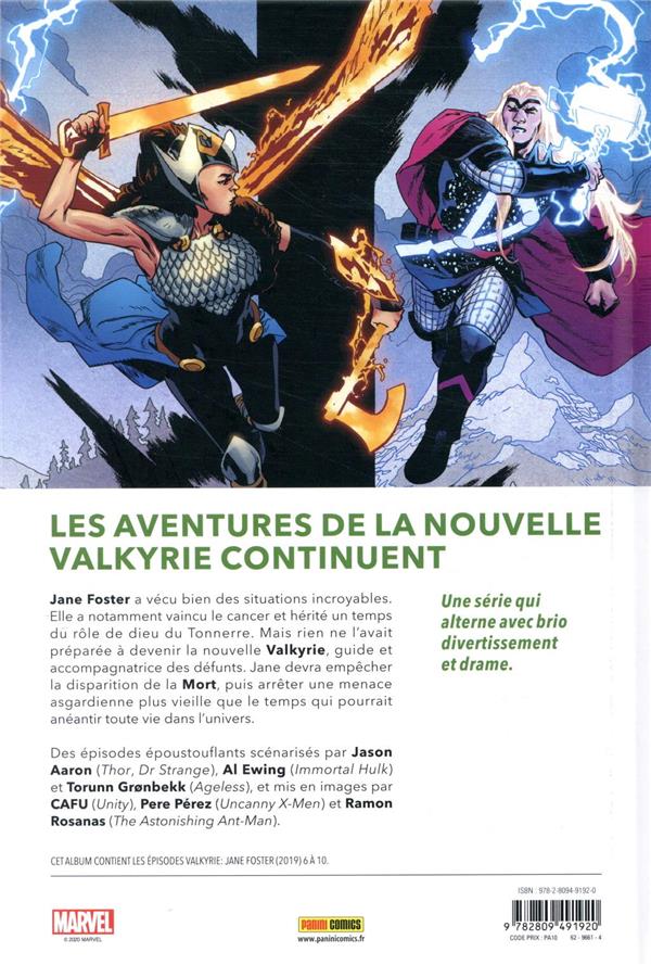Quatrième de couverture de « VALKYRIE T02 : A LA FIN DE TOUTE CHOSE »