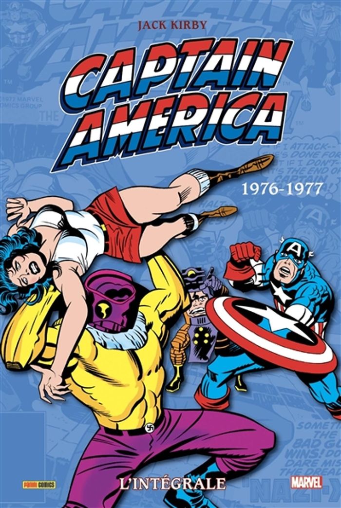 Couverture du livre « Captain America : l'intégrale » de Jack Kirby, librairie Les Contes Infusés à Corte