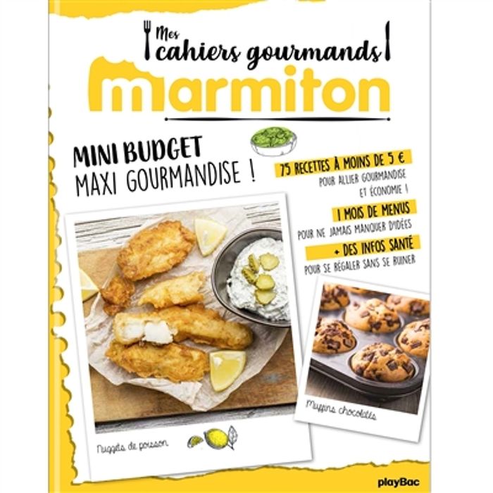 Couverture du livre « Mini budget maxi gourmandise ! » de Marmiton, librairie Les Contes Infusés à Corte