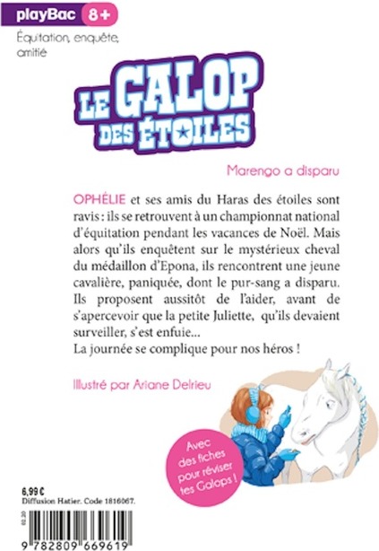 Quatrième de couverture de « LE GALOP DES ETOILES - MARENGO A DISPARU - TOME 4 »
