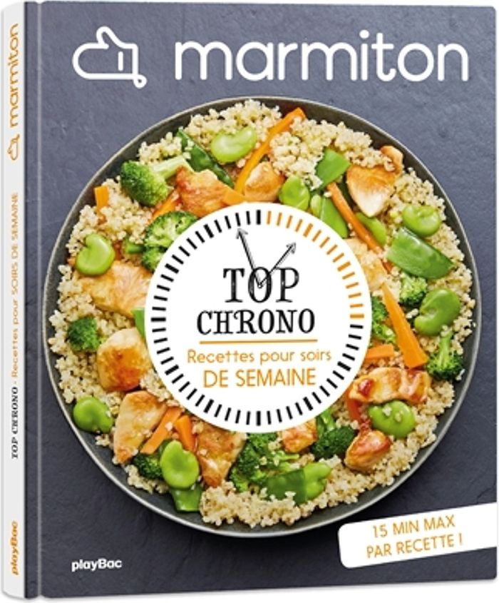 Couverture du livre « Recettes pour soirs de semaine » de Marmiton, librairie Les Contes Infusés à Corte