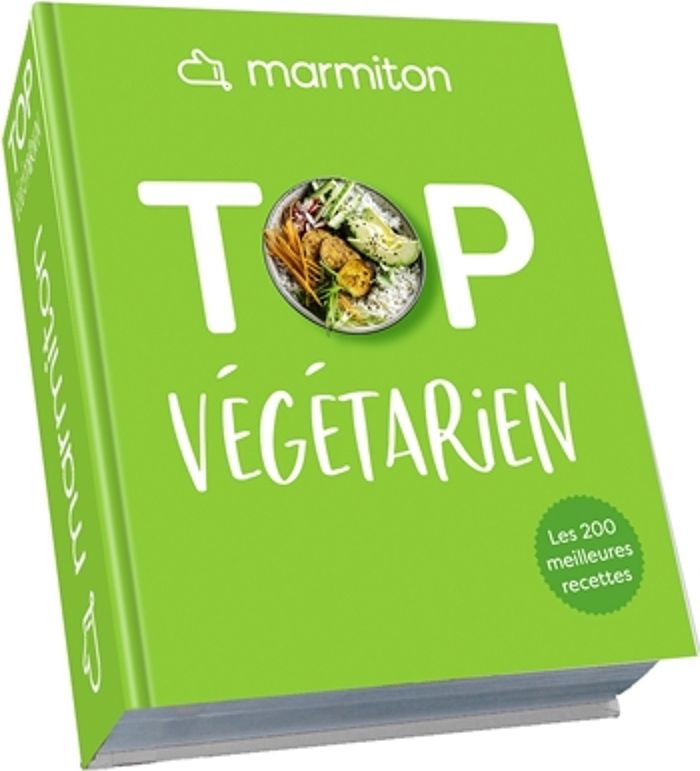 Couverture du livre « Top végétarien » de Marmiton, librairie Les Contes Infusés à Corte