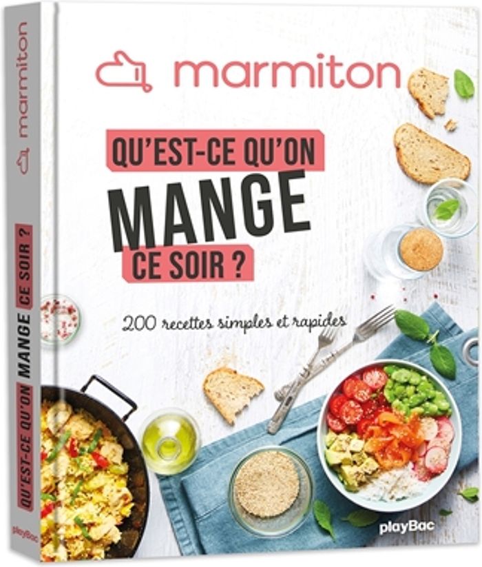 Couverture du livre « 200 recettes simples et rapides » de Marmiton, librairie Les Contes Infusés à Corte