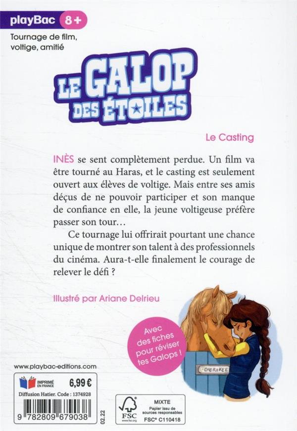 Quatrième de couverture de « LE GALOP DES ETOILES - LE CASTING ! - TOME 8 »