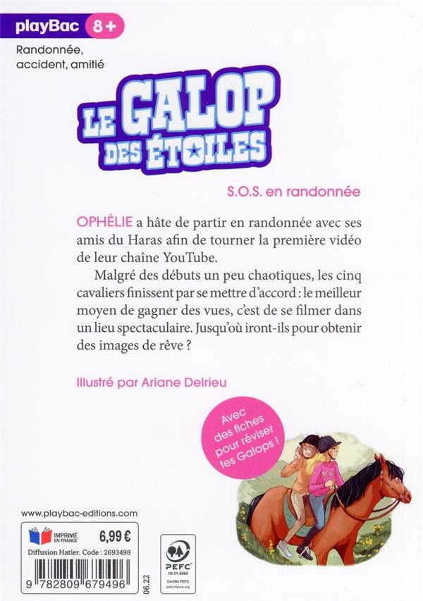 Quatrième de couverture de « LE GALOP DES ETOILES - S.O.S EN RANDONNEE - TOME 9 »