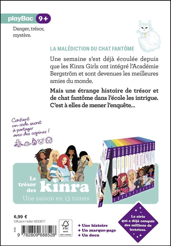 Quatrième de couverture de « La malédiction du chat fantôme »