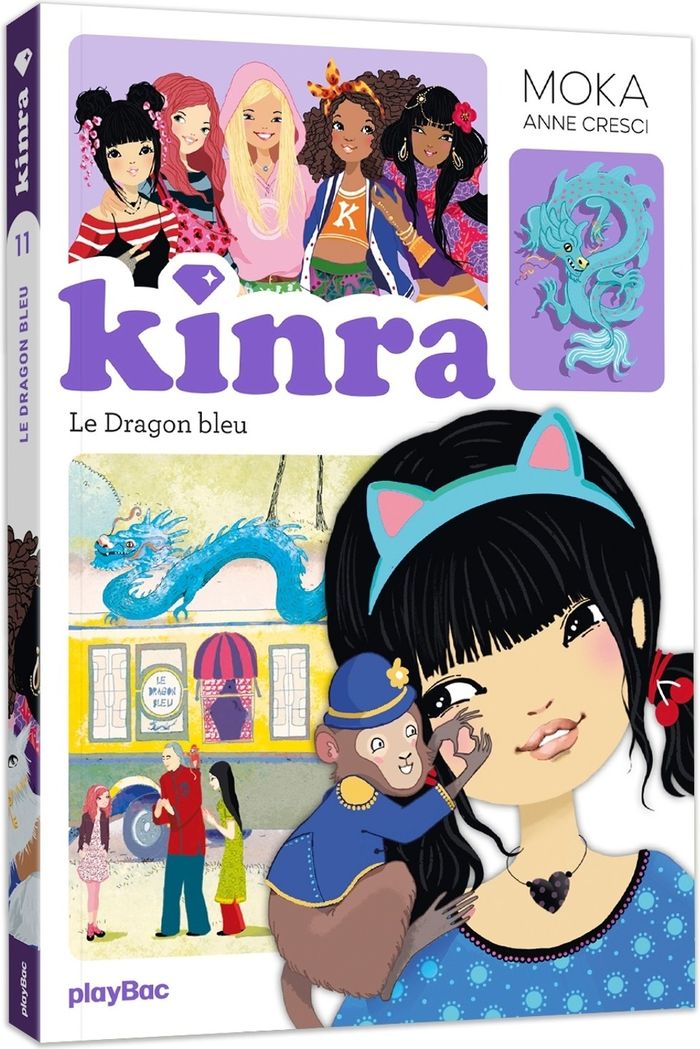 Couverture du livre « Le dragon bleu » de Moka, librairie Les Contes Infusés à Corte