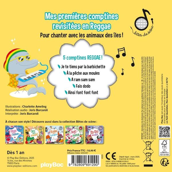 Quatrième de couverture de « Reggae dans les îles »
