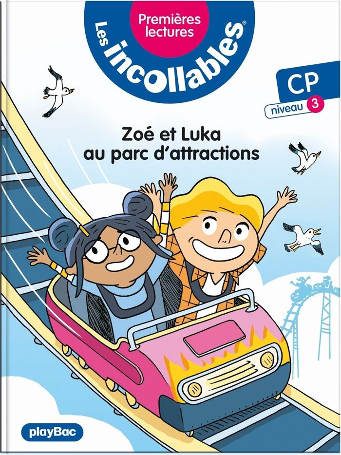 Couverture du livre « Zoé et Luka au parc d'attractions » de Marie Lenne-Fouquet, librairie Les Contes Infusés à Corte