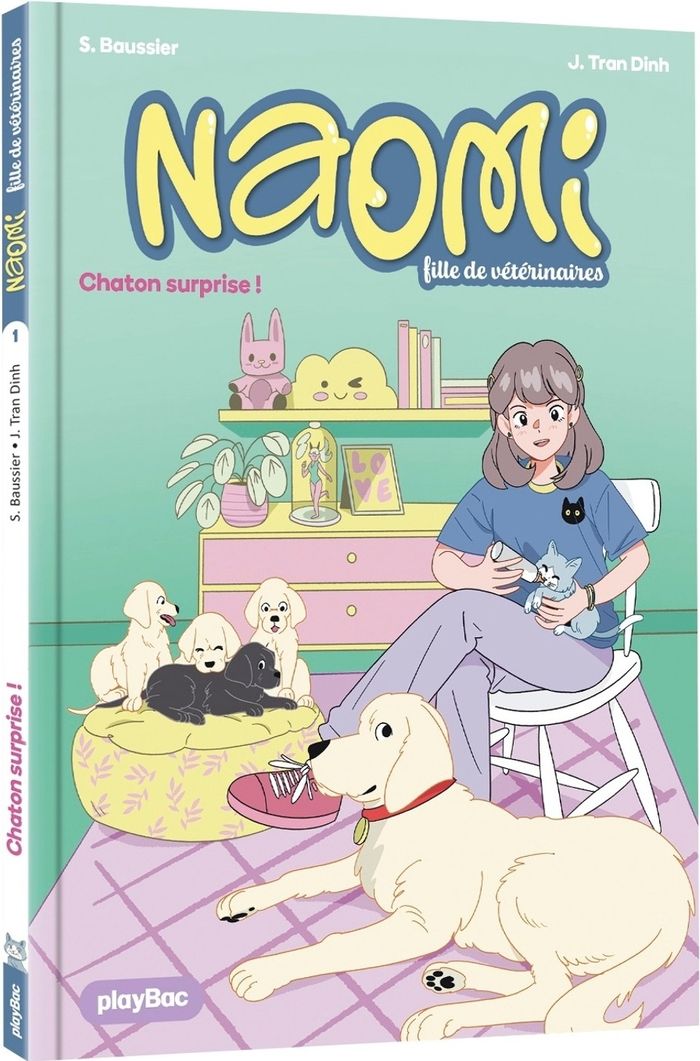 Couverture du livre « Chaton surprise ! » de Sylvie Baussier, librairie Les Contes Infusés à Corte