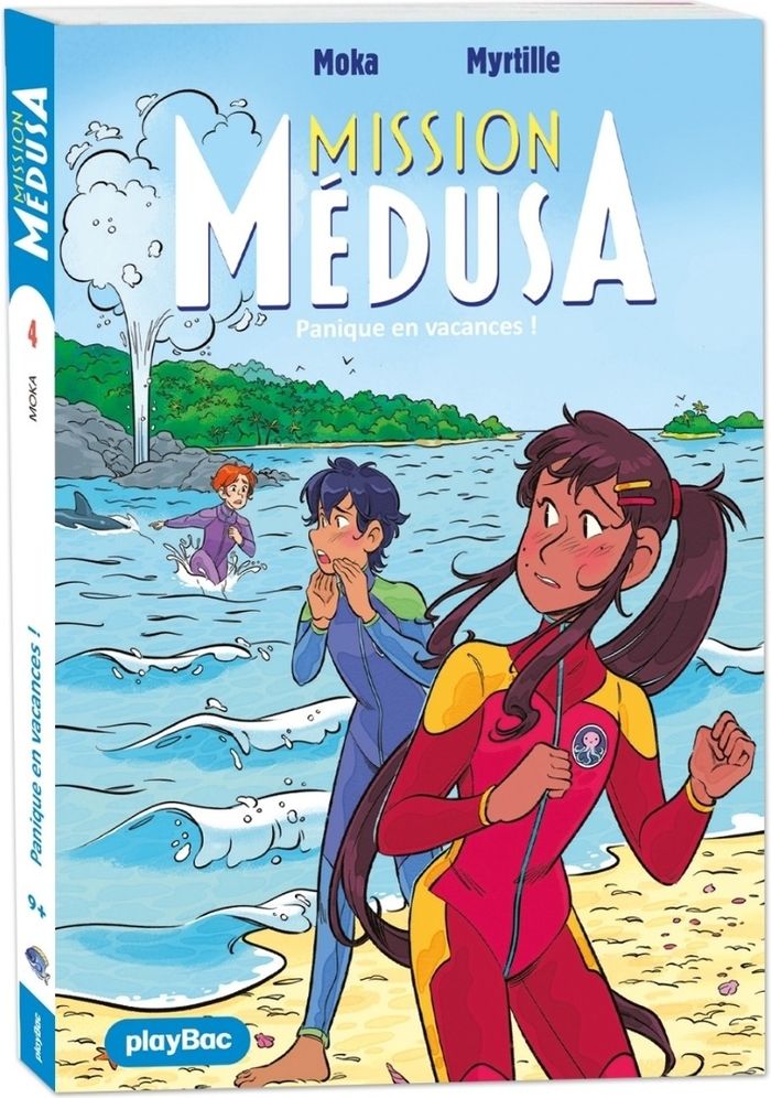 Couverture du livre « Panique en vacances ! » de Moka, librairie Les Contes Infusés à Corte