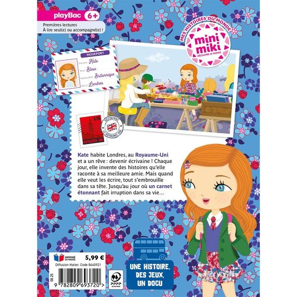 Quatrième de couverture de « Le carnet secret de Kate »