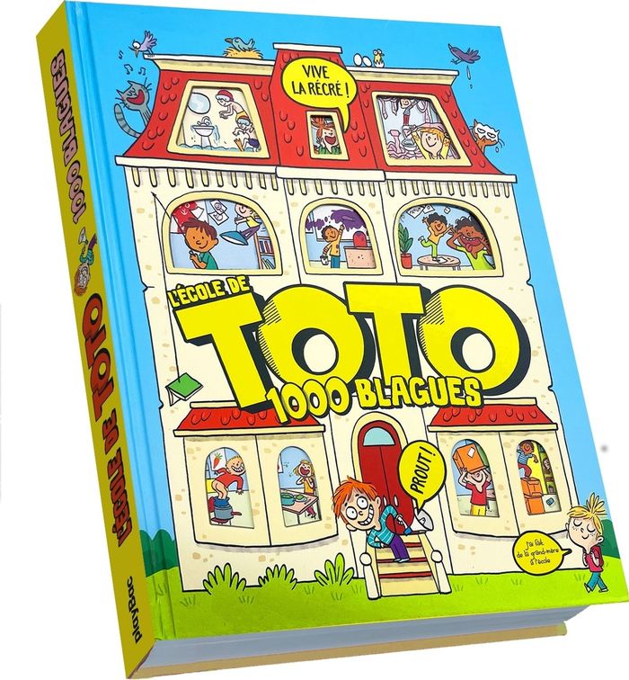 Couverture du livre « L'école de Toto : 1000 blagues » de Playbac Éditions, librairie Les Contes Infusés à Corte