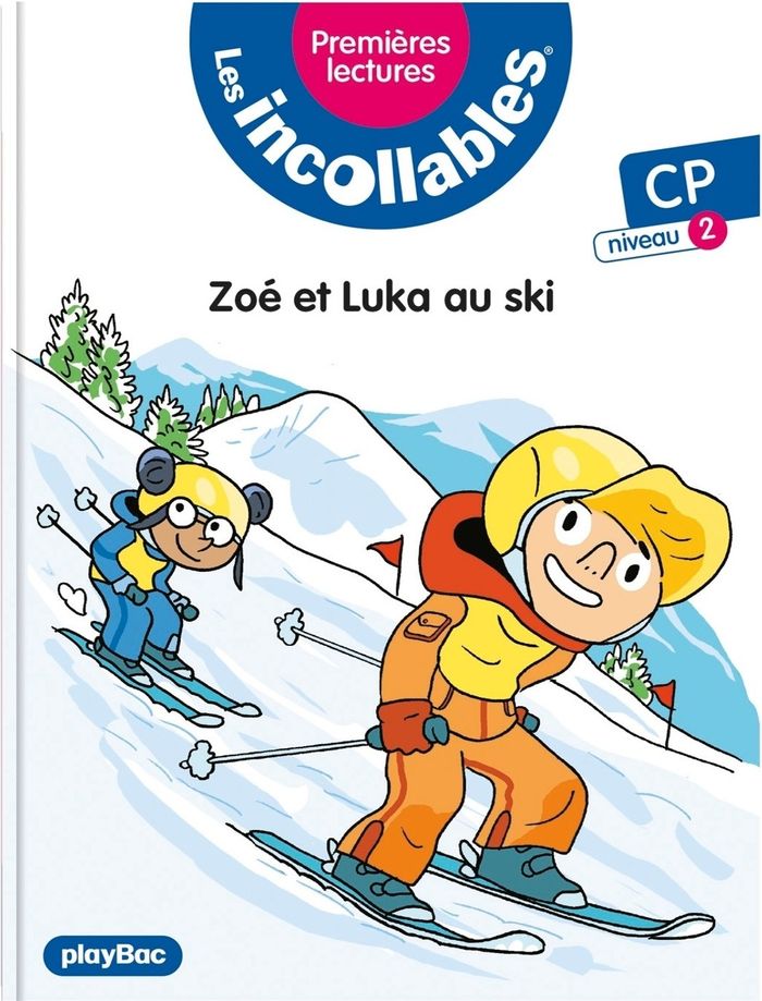 Couverture du livre « Zoé et Luka au ski » de Marie Lenne-Fouquet, librairie Les Contes Infusés à Corte