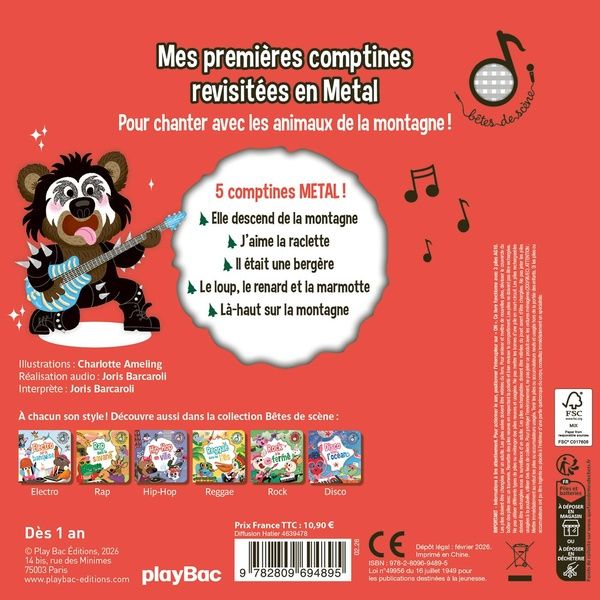 Quatrième de couverture de « Metal à la montagne »