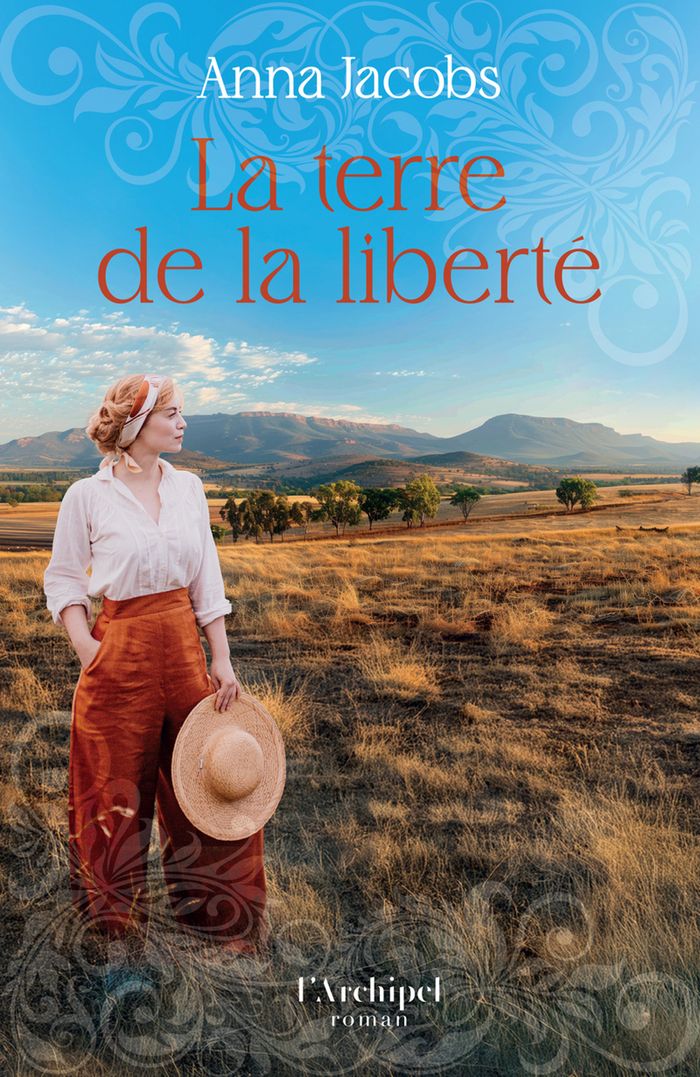 Couverture du livre « La terre de la liberté » de Anna Jacobs, librairie Les Contes Infusés à Corte