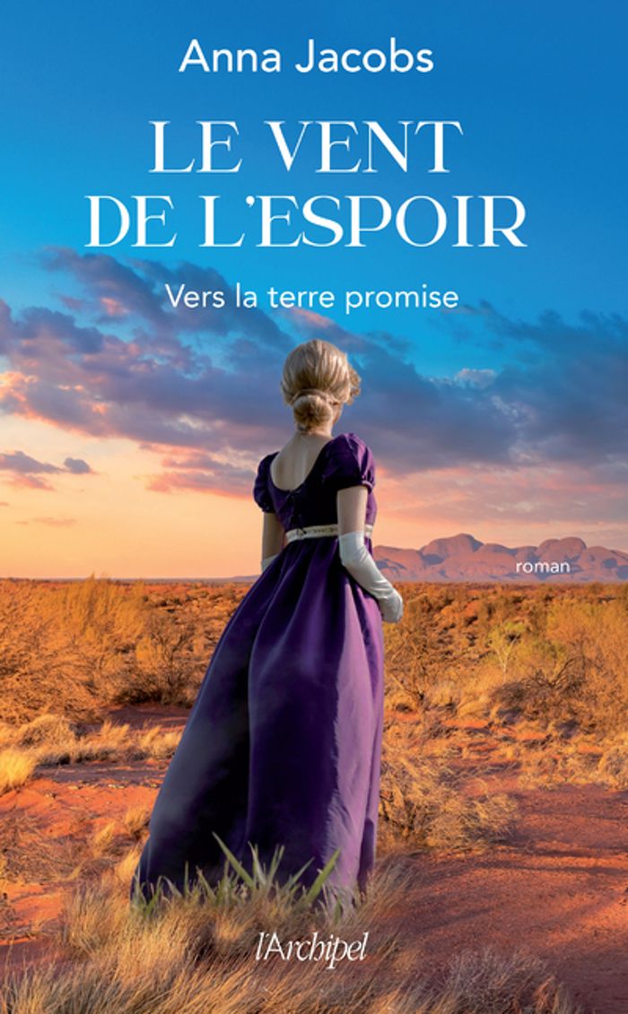 Couverture du livre « Vers la terre promise » de Anna Jacobs, librairie Les Contes Infusés à Corte