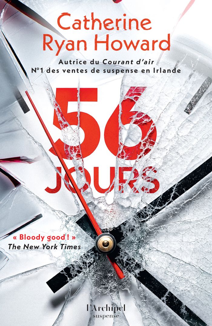 Couverture du livre « 56 jours » de Catherine Ryan Howard, librairie Les Contes Infusés à Corte