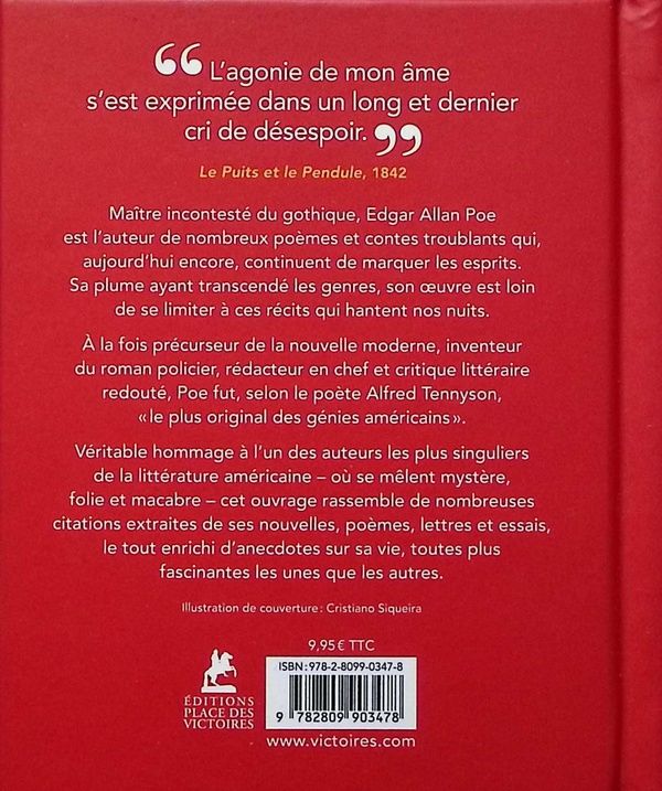 Quatrième de couverture de « Edgar Allan Poe : la dark romance par le maître du macabre »