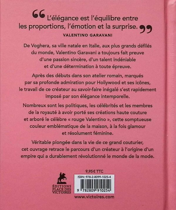 Quatrième de couverture de « Valentino : mots de mode, non officiel et non autorisé »