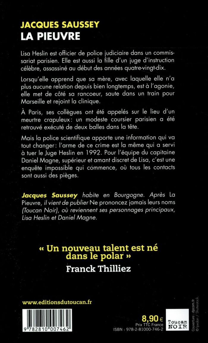 Quatrième de couverture de « La pieuvre : thriller »