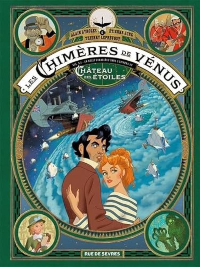 Couverture du livre « Les chimères de Vénus : un récit parallèle dans l'univers du "Château des étoiles" d'Alex Alice », librairie Les Contes Infusés à Corte
