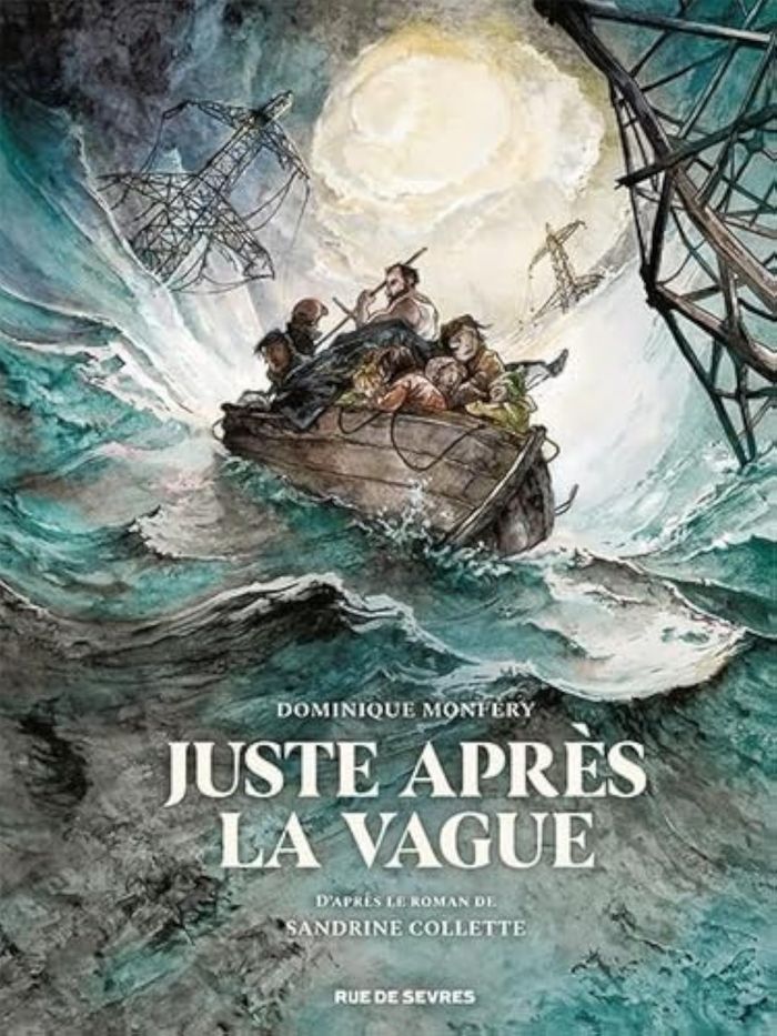 Couverture du livre « Juste après la vague », librairie Les Contes Infusés à Corte