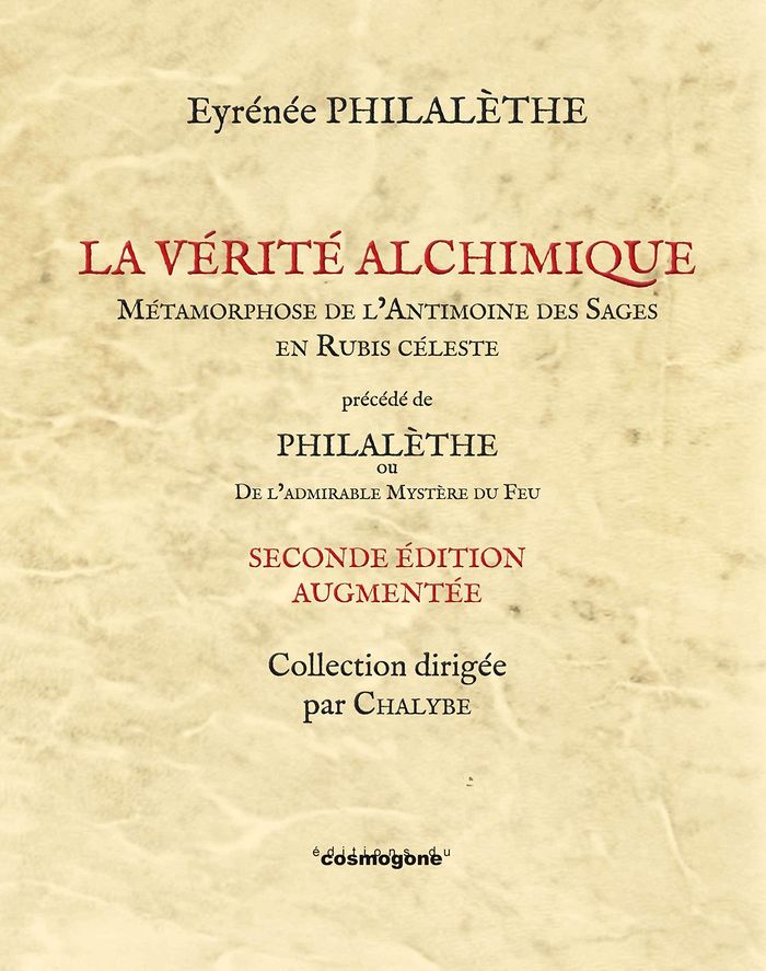 Couverture du livre « LA VERITE ALCHIMIQUE PRECEDE DE DE L'ADMIRABLE MYSTERE DU FEU », librairie Les Contes Infusés à Corte