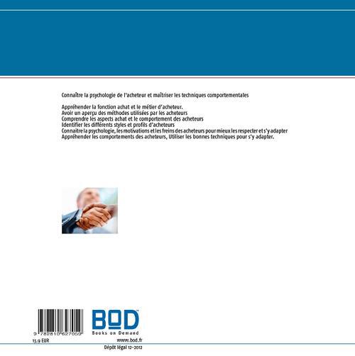 Quatrième de couverture de « PSYCHOLOGIE DE L'ACHETEUR »
