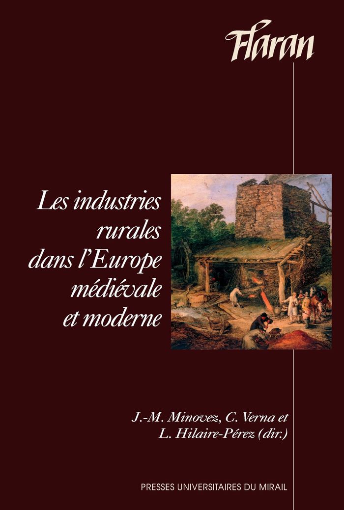 Couverture du livre « INDUSTRIES RURALES DANS L'EUROPE MEDIEVALE ETMODERNE » de Minovez/verna, librairie Les Contes Infusés à Corte